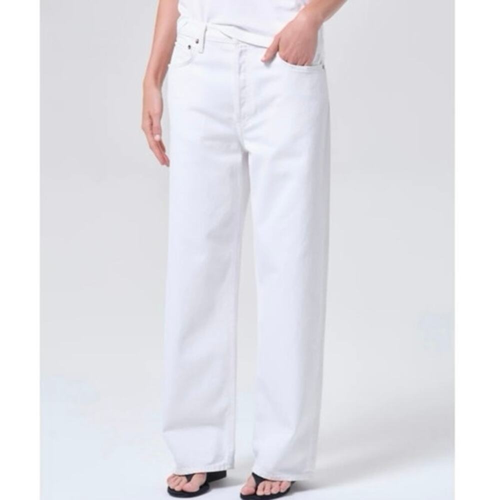 staines‼️Agolde Low Slung Baggy white jeans Size 30